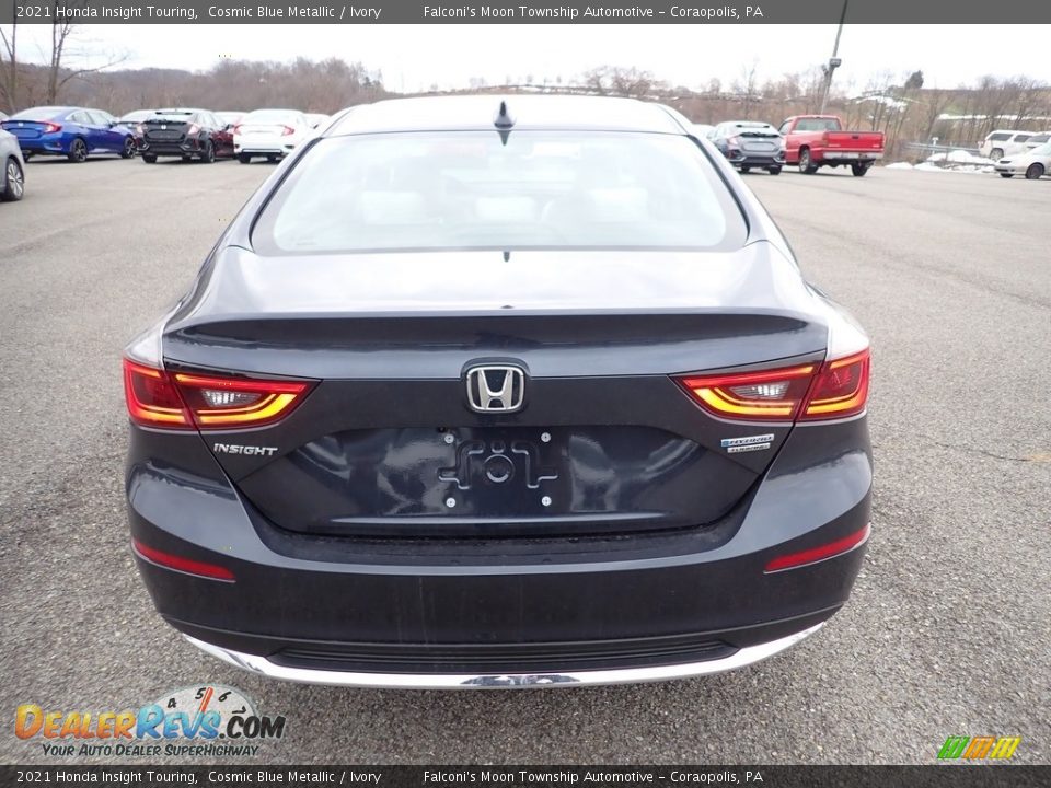 2021 Honda Insight Touring Cosmic Blue Metallic / Ivory Photo #3