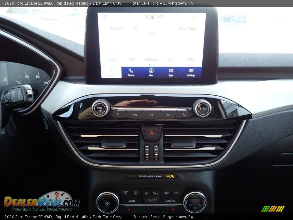 2020 Ford Escape SE 4WD Rapid Red Metallic / Dark Earth Gray Photo #20