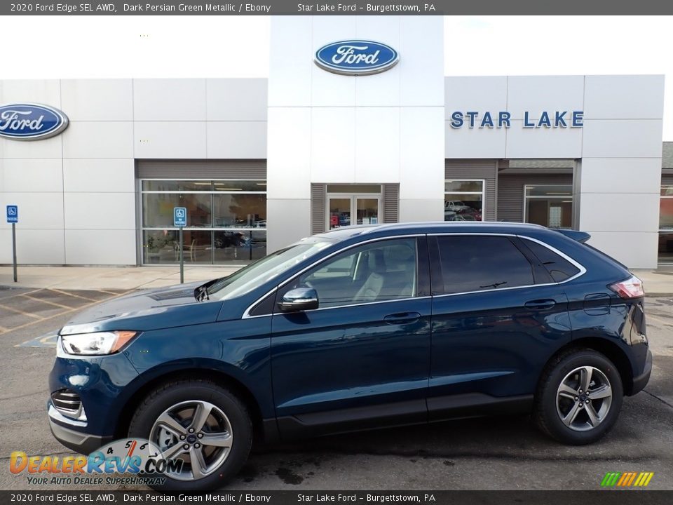 2020 Ford Edge SEL AWD Dark Persian Green Metallic / Ebony Photo #1