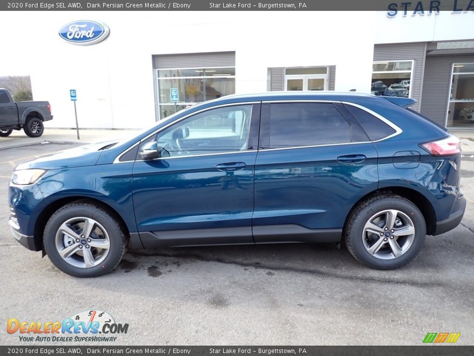 2020 Ford Edge SEL AWD Dark Persian Green Metallic / Ebony Photo #2