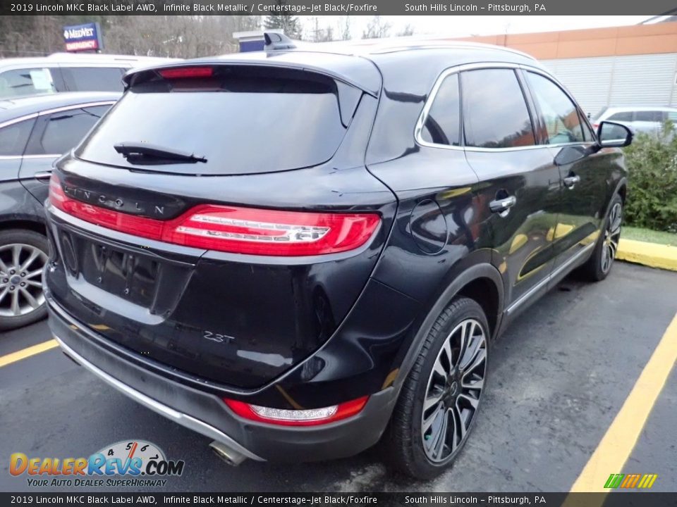 2019 Lincoln MKC Black Label AWD Infinite Black Metallic / Centerstage-Jet Black/Foxfire Photo #4