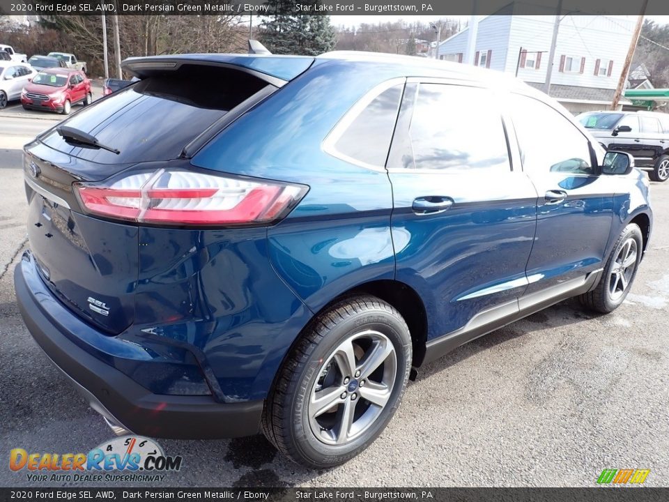 2020 Ford Edge SEL AWD Dark Persian Green Metallic / Ebony Photo #6