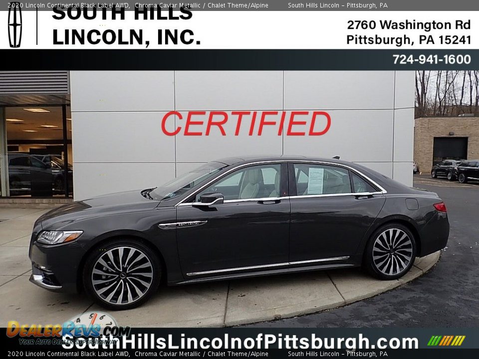 2020 Lincoln Continental Black Label AWD Chroma Caviar Metallic / Chalet Theme/Alpine Photo #1