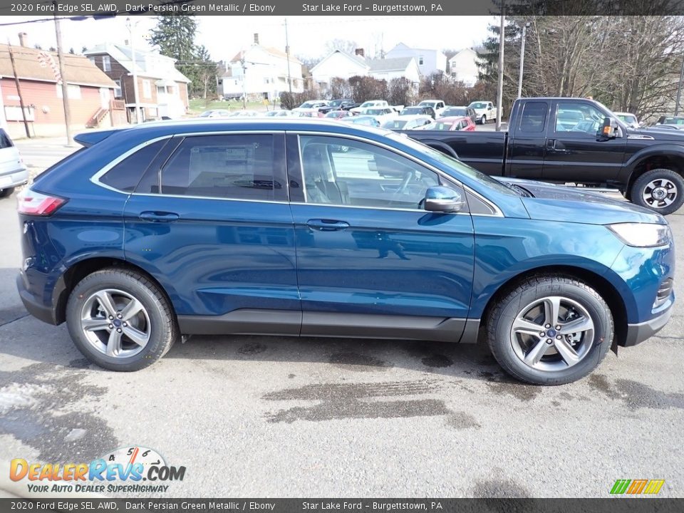 2020 Ford Edge SEL AWD Dark Persian Green Metallic / Ebony Photo #7