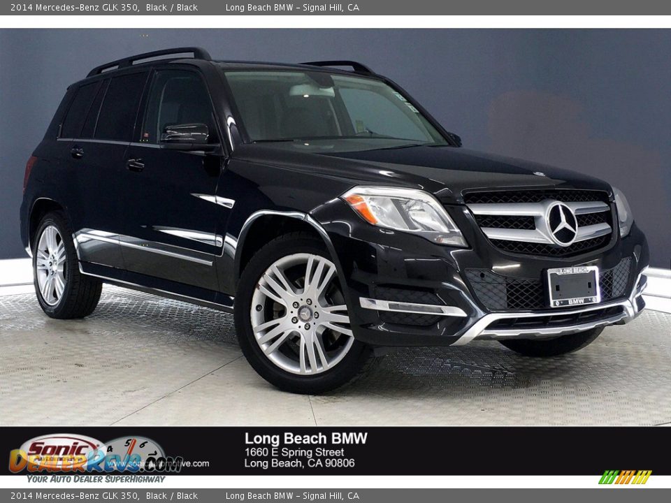 2014 Mercedes-Benz GLK 350 Black / Black Photo #1