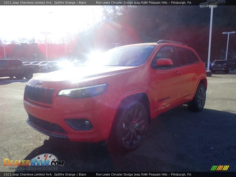 2021 Jeep Cherokee Limited 4x4 Spitfire Orange / Black Photo #1