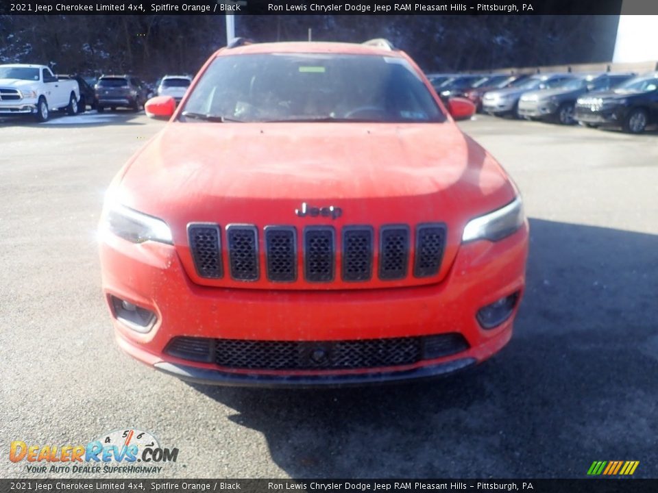 2021 Jeep Cherokee Limited 4x4 Spitfire Orange / Black Photo #2