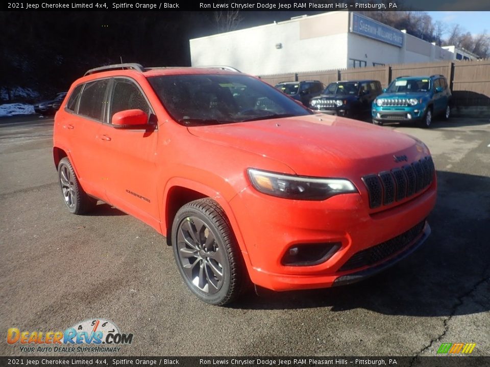 2021 Jeep Cherokee Limited 4x4 Spitfire Orange / Black Photo #3