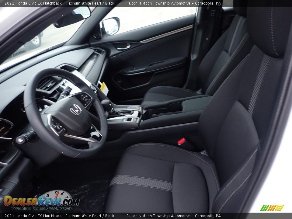 2021 Honda Civic EX Hatchback Platinum White Pearl / Black Photo #9