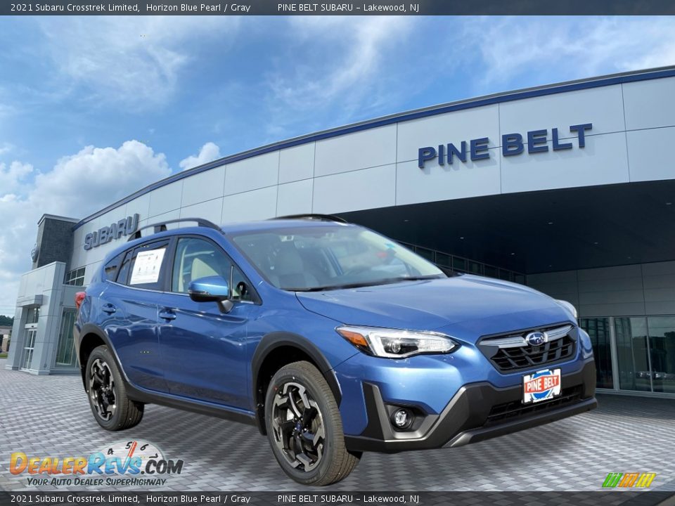 2021 Subaru Crosstrek Limited Horizon Blue Pearl / Gray Photo #1