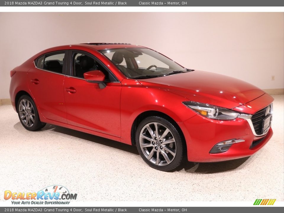 2018 Mazda MAZDA3 Grand Touring 4 Door Soul Red Metallic / Black Photo #1