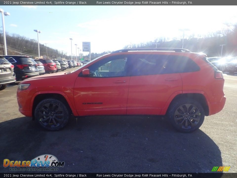 2021 Jeep Cherokee Limited 4x4 Spitfire Orange / Black Photo #7