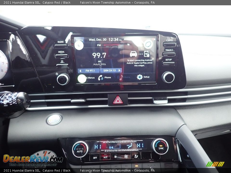 2021 Hyundai Elantra SEL Calypso Red / Black Photo #13