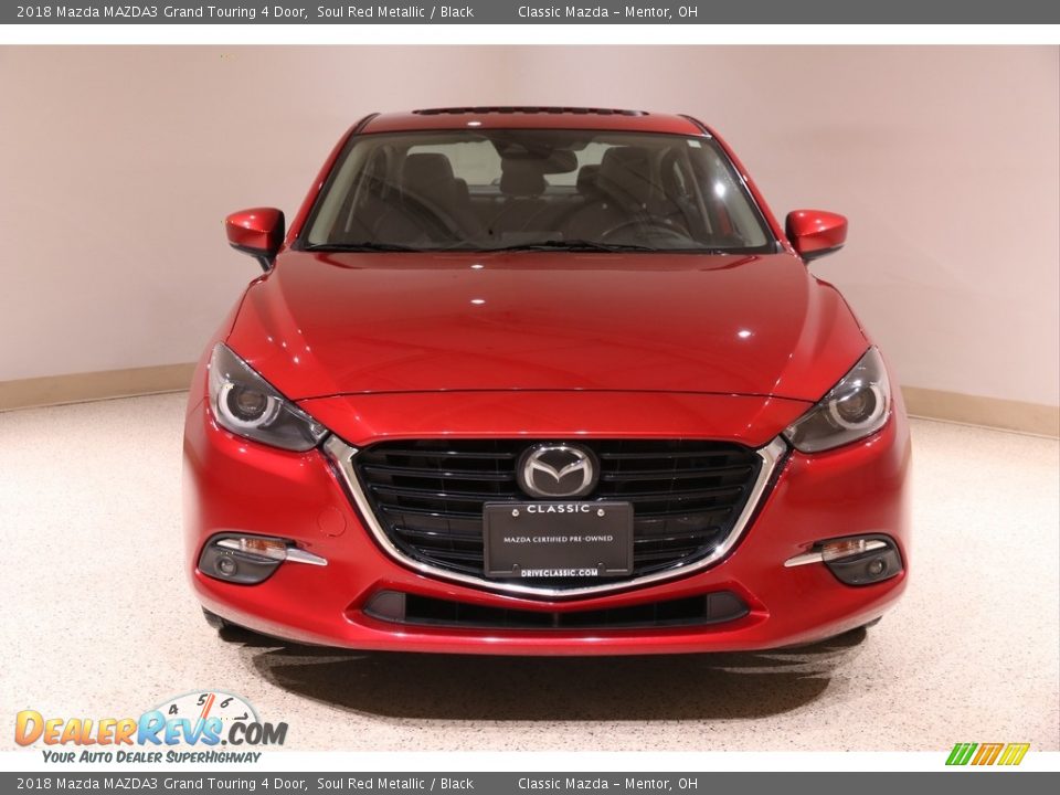 2018 Mazda MAZDA3 Grand Touring 4 Door Soul Red Metallic / Black Photo #2