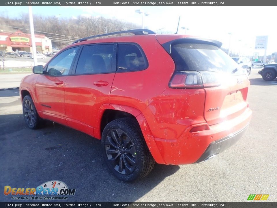 2021 Jeep Cherokee Limited 4x4 Spitfire Orange / Black Photo #8