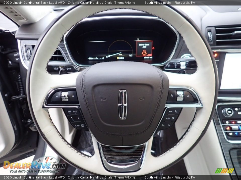 2020 Lincoln Continental Black Label AWD Steering Wheel Photo #20