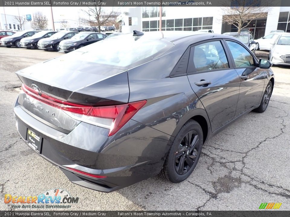 2021 Hyundai Elantra SEL Portofino Gray / Medium Gray Photo #2