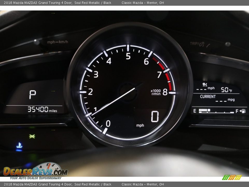 2018 Mazda MAZDA3 Grand Touring 4 Door Soul Red Metallic / Black Photo #8