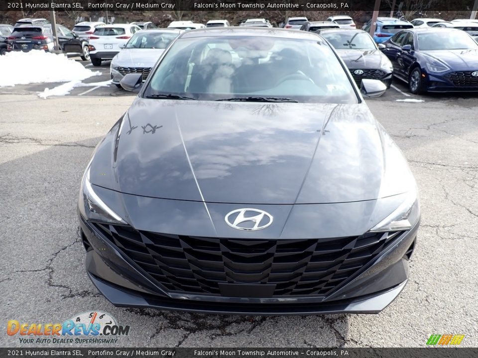 2021 Hyundai Elantra SEL Portofino Gray / Medium Gray Photo #4