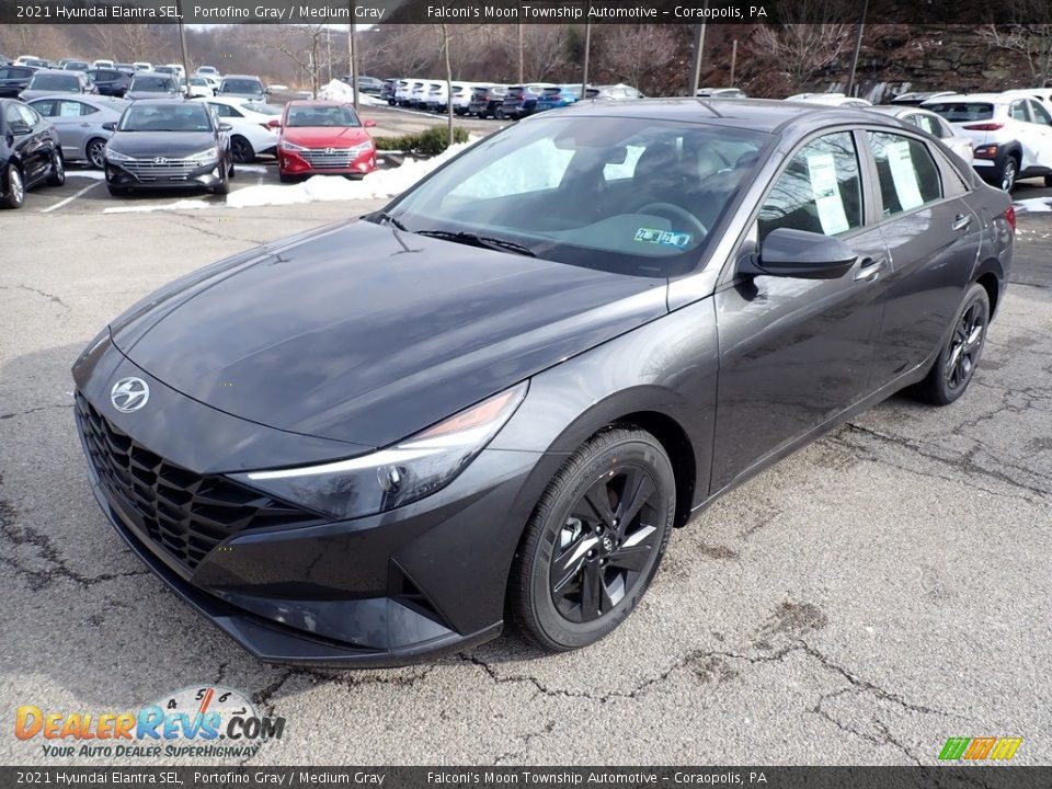 2021 Hyundai Elantra SEL Portofino Gray / Medium Gray Photo #5