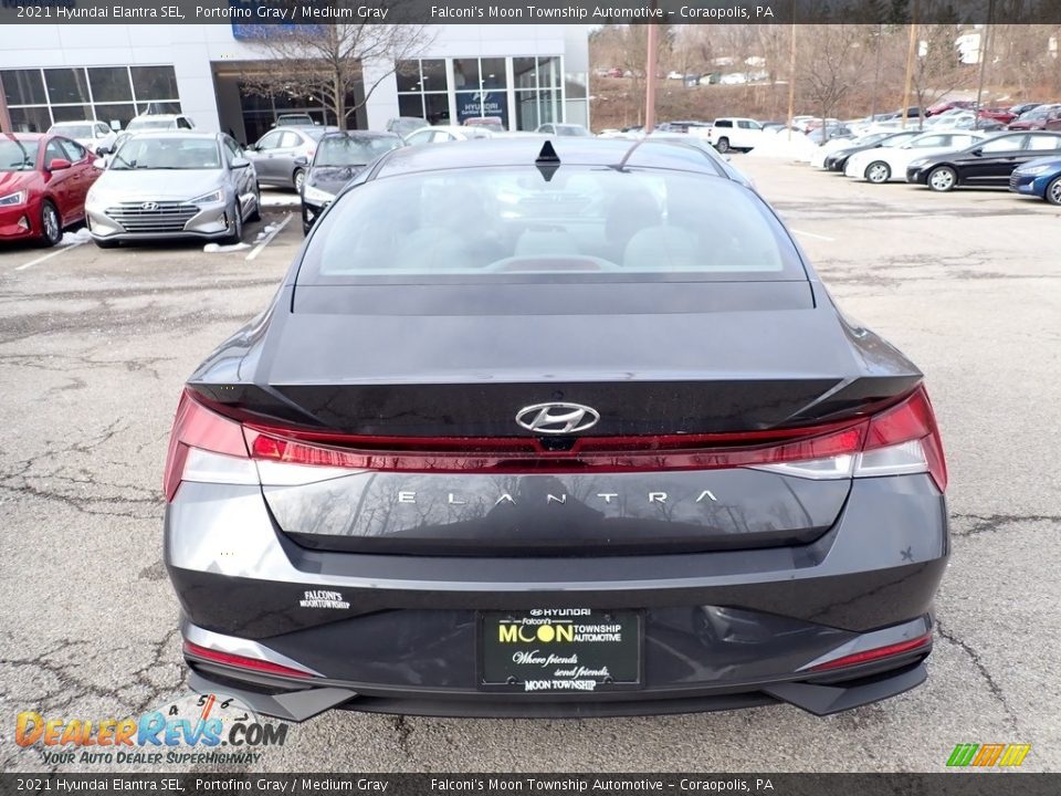 2021 Hyundai Elantra SEL Portofino Gray / Medium Gray Photo #7