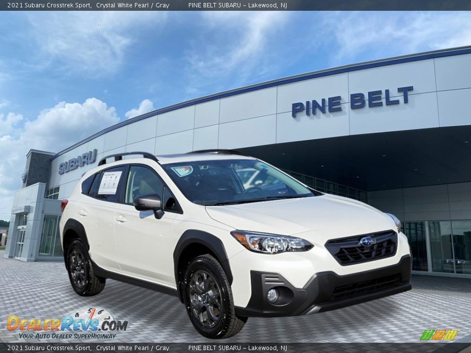 2021 Subaru Crosstrek Sport Crystal White Pearl / Gray Photo #1