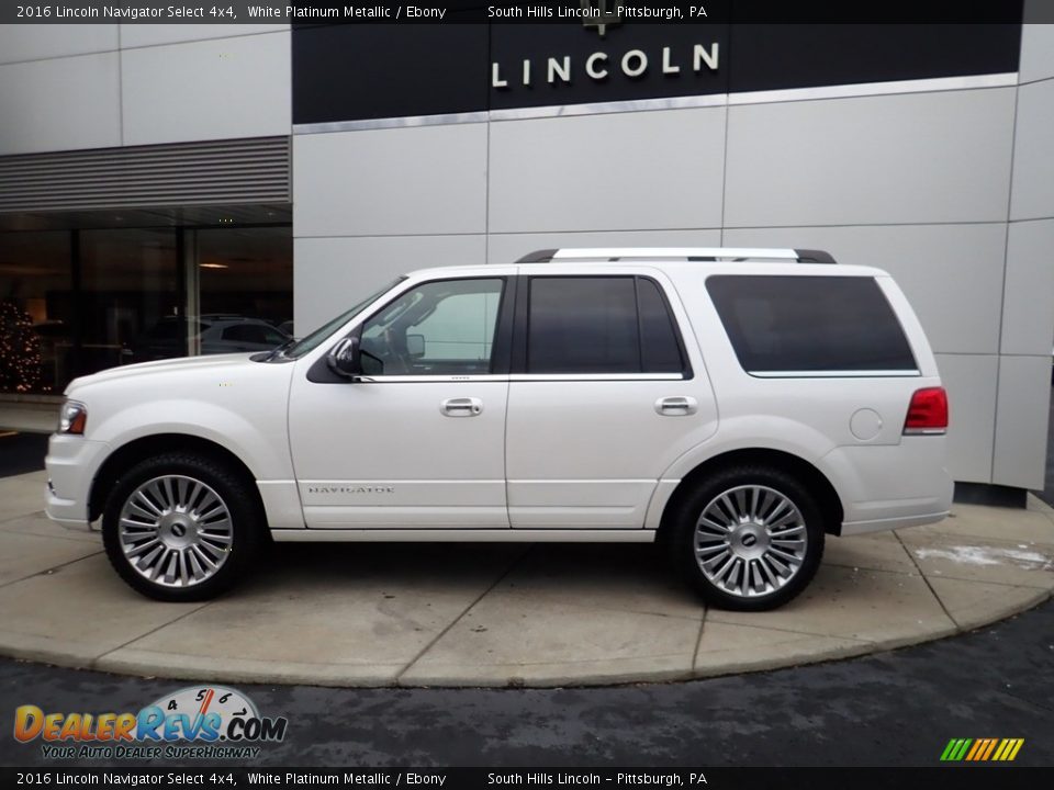 White Platinum Metallic 2016 Lincoln Navigator Select 4x4 Photo #2