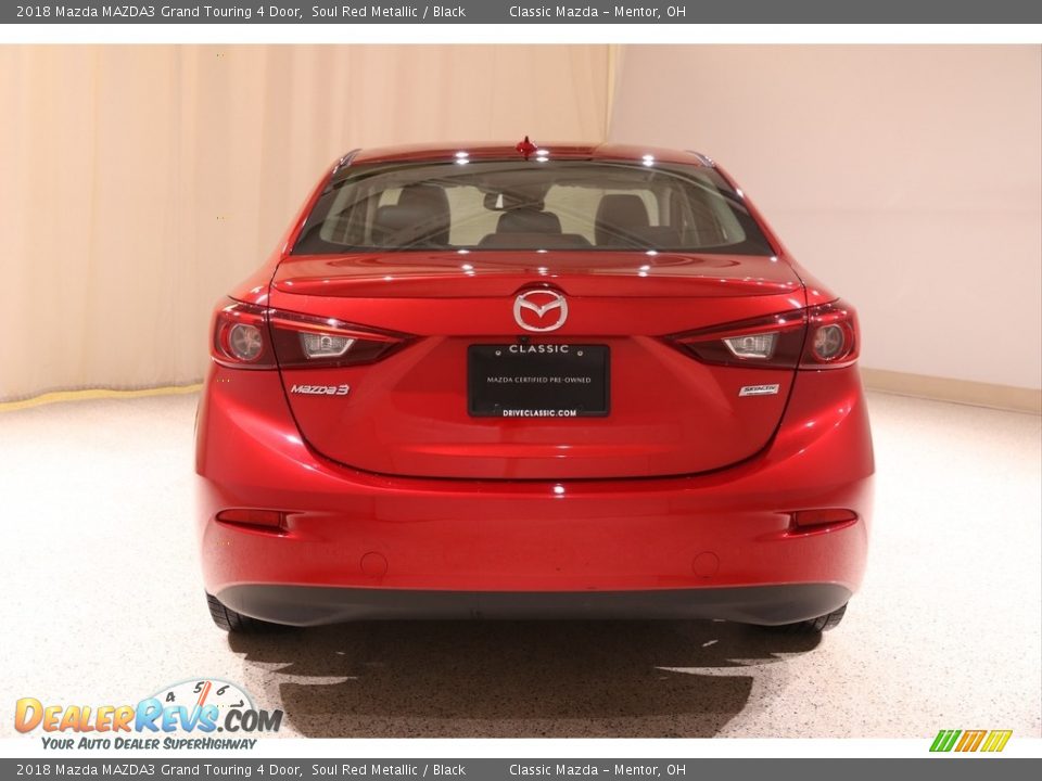 2018 Mazda MAZDA3 Grand Touring 4 Door Soul Red Metallic / Black Photo #18