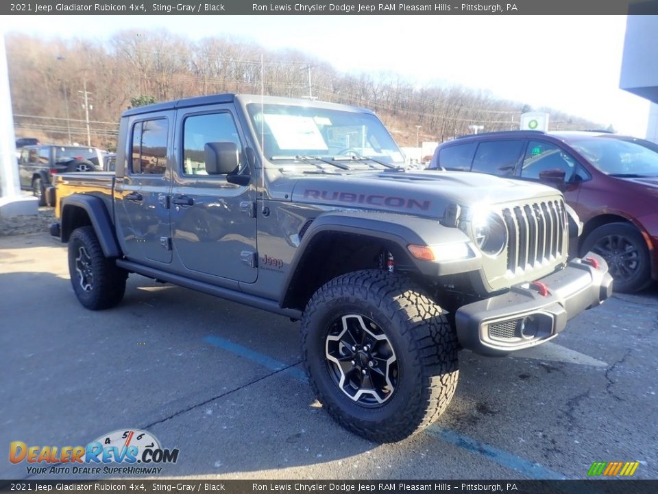 2021 Jeep Gladiator Rubicon 4x4 Sting-Gray / Black Photo #3