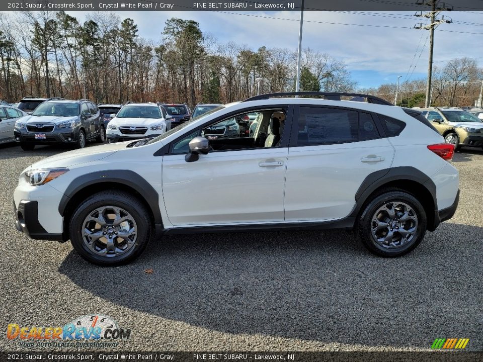 2021 Subaru Crosstrek Sport Crystal White Pearl / Gray Photo #4