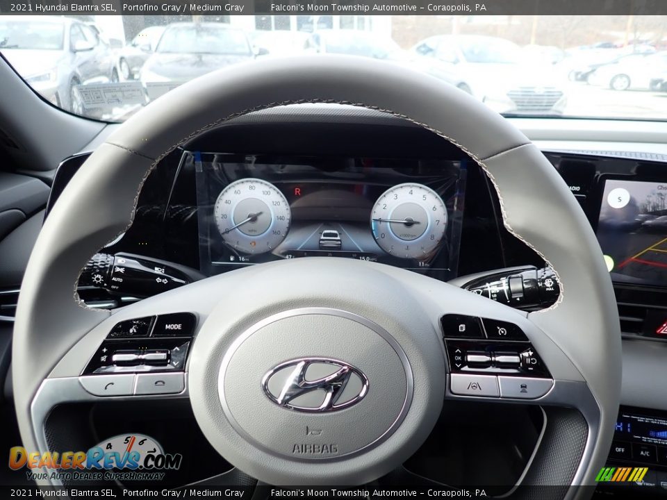 2021 Hyundai Elantra SEL Portofino Gray / Medium Gray Photo #14