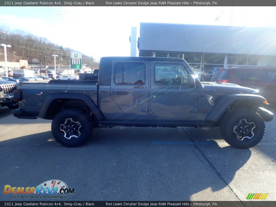 2021 Jeep Gladiator Rubicon 4x4 Sting-Gray / Black Photo #4