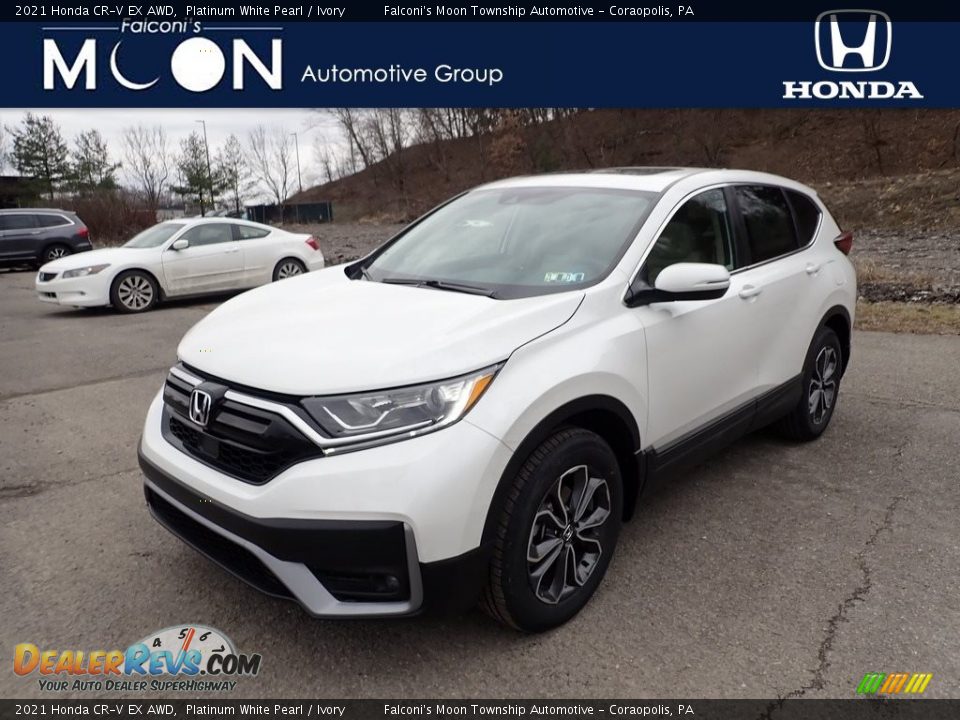 2021 Honda CR-V EX AWD Platinum White Pearl / Ivory Photo #1