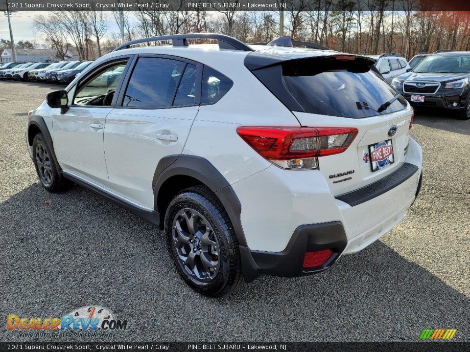 2021 Subaru Crosstrek Sport Crystal White Pearl / Gray Photo #6