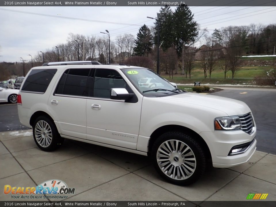 White Platinum Metallic 2016 Lincoln Navigator Select 4x4 Photo #7