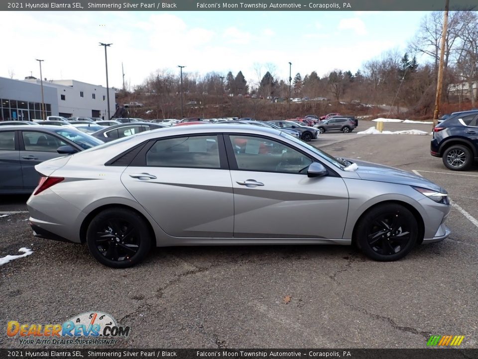 Shimmering Silver Pearl 2021 Hyundai Elantra SEL Photo #1