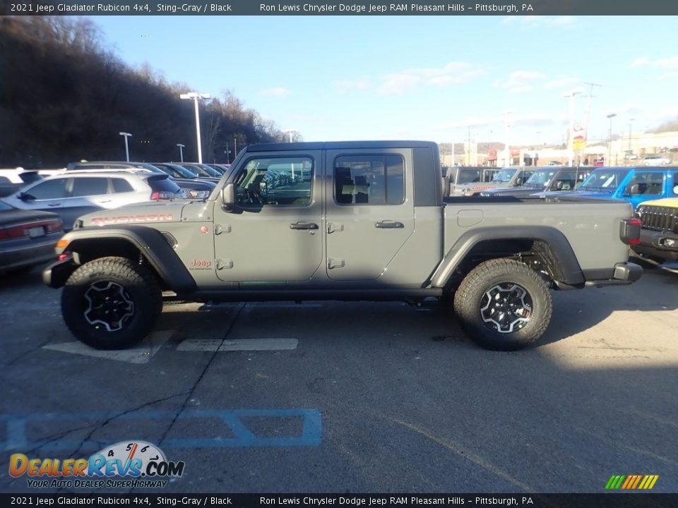 2021 Jeep Gladiator Rubicon 4x4 Sting-Gray / Black Photo #6