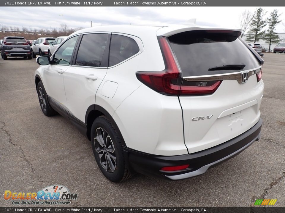 2021 Honda CR-V EX AWD Platinum White Pearl / Ivory Photo #3