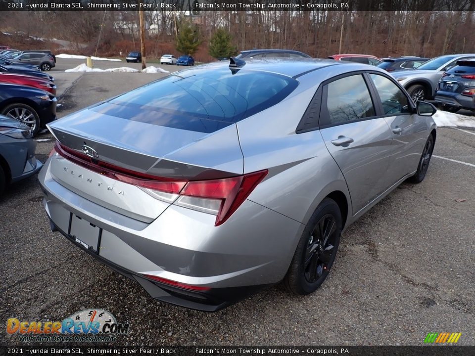 2021 Hyundai Elantra SEL Shimmering Silver Pearl / Black Photo #2