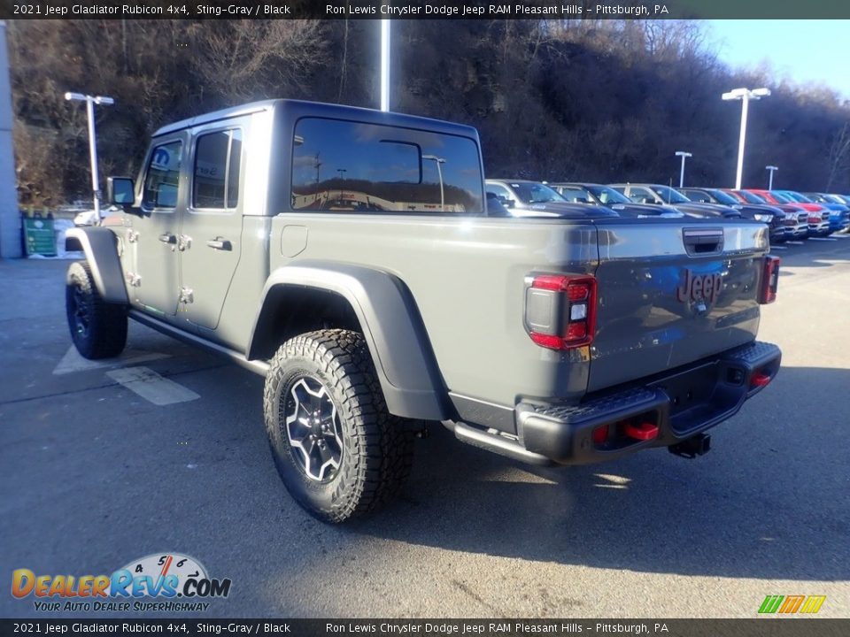 2021 Jeep Gladiator Rubicon 4x4 Sting-Gray / Black Photo #7