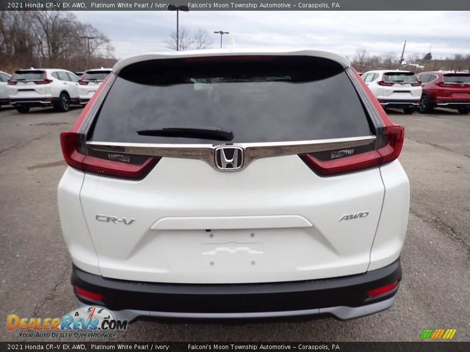 2021 Honda CR-V EX AWD Platinum White Pearl / Ivory Photo #4