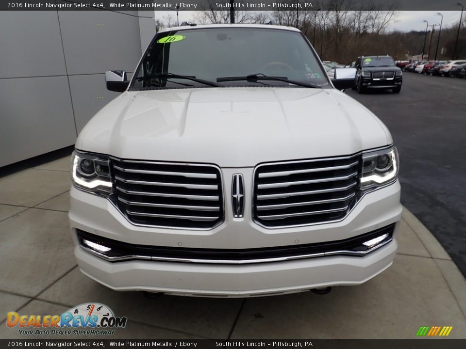 2016 Lincoln Navigator Select 4x4 White Platinum Metallic / Ebony Photo #9