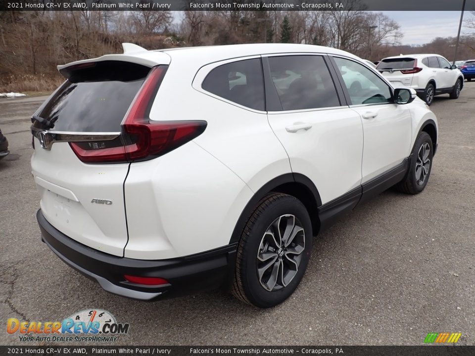 2021 Honda CR-V EX AWD Platinum White Pearl / Ivory Photo #5