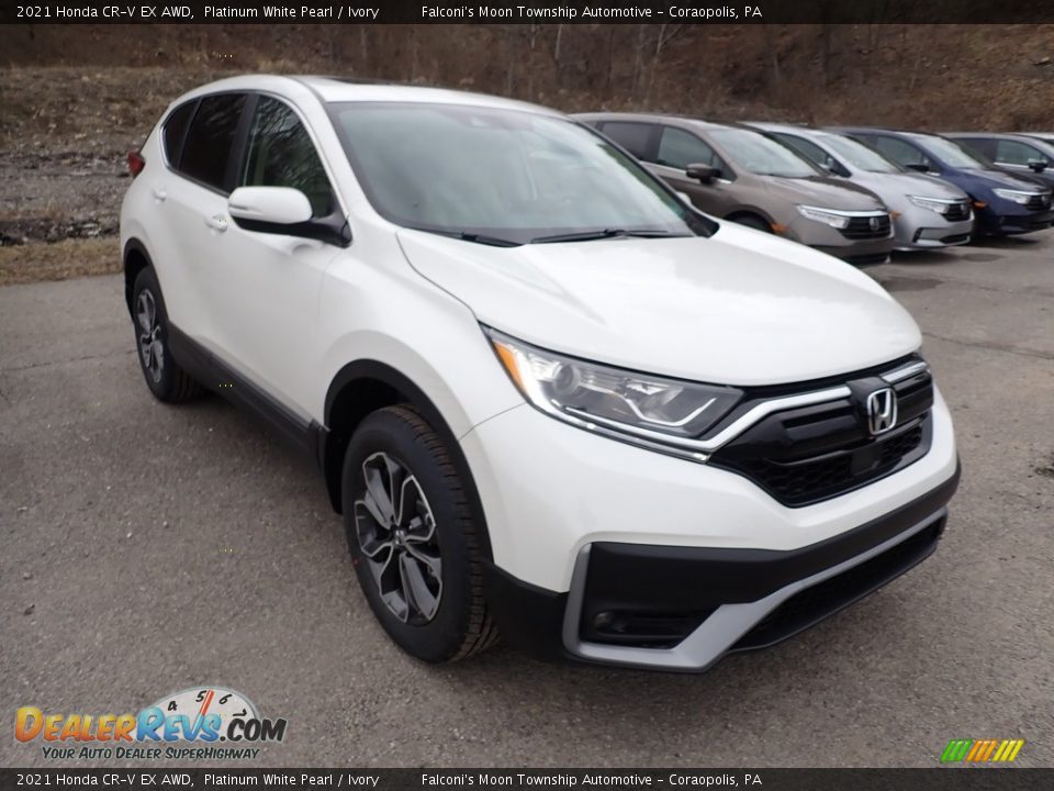 2021 Honda CR-V EX AWD Platinum White Pearl / Ivory Photo #6