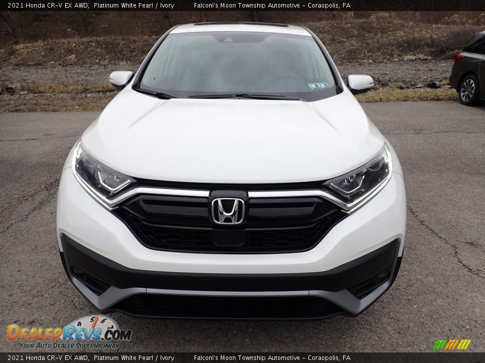 2021 Honda CR-V EX AWD Platinum White Pearl / Ivory Photo #7