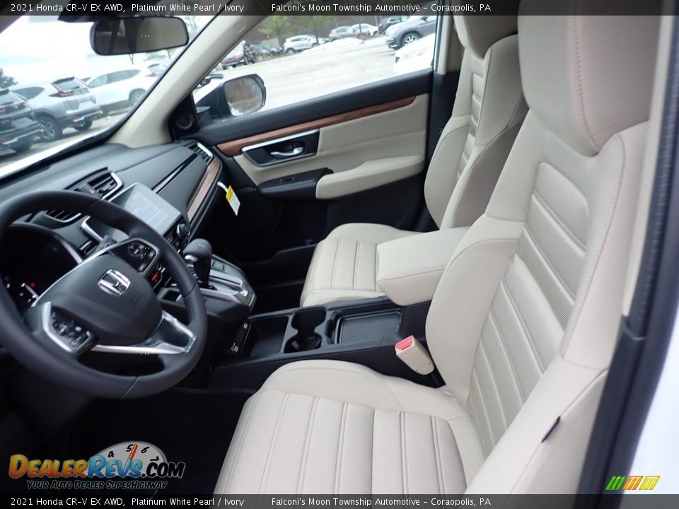 2021 Honda CR-V EX AWD Platinum White Pearl / Ivory Photo #8