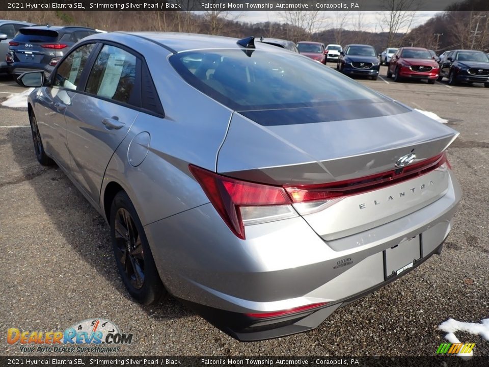 2021 Hyundai Elantra SEL Shimmering Silver Pearl / Black Photo #6