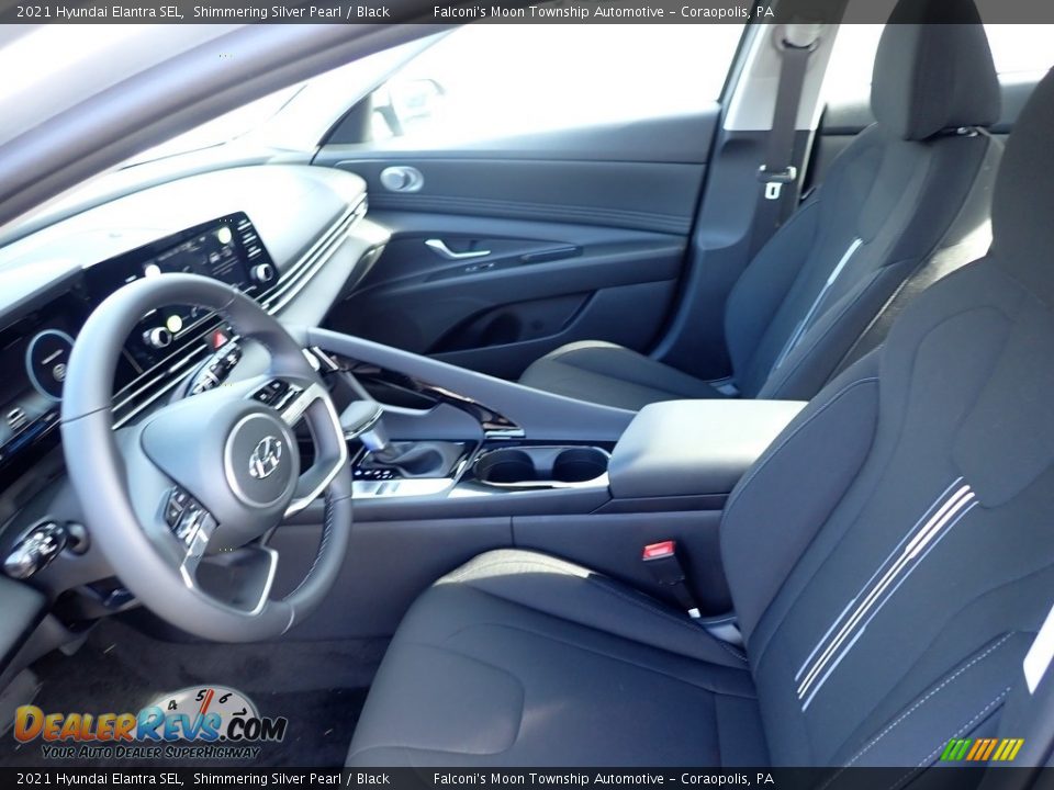 2021 Hyundai Elantra SEL Shimmering Silver Pearl / Black Photo #11