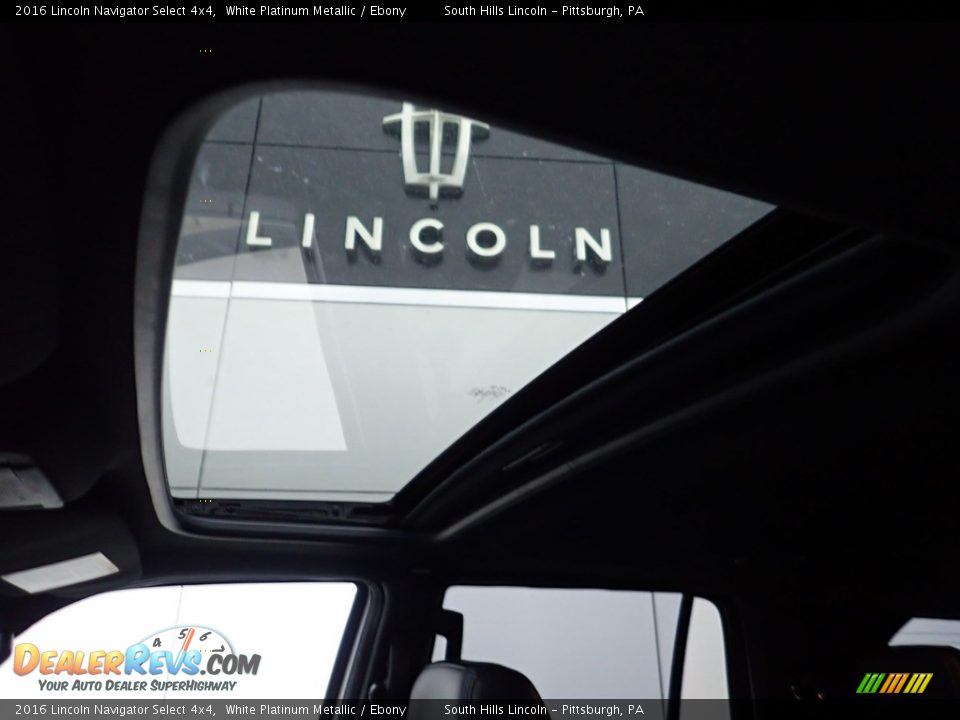 2016 Lincoln Navigator Select 4x4 White Platinum Metallic / Ebony Photo #20
