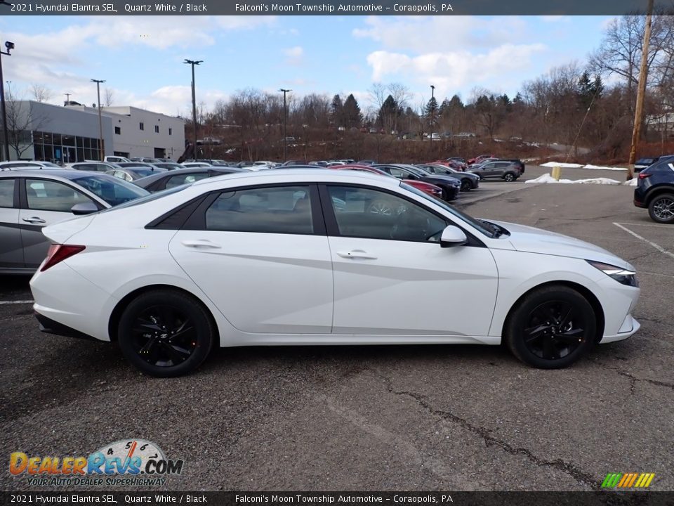 2021 Hyundai Elantra SEL Quartz White / Black Photo #1